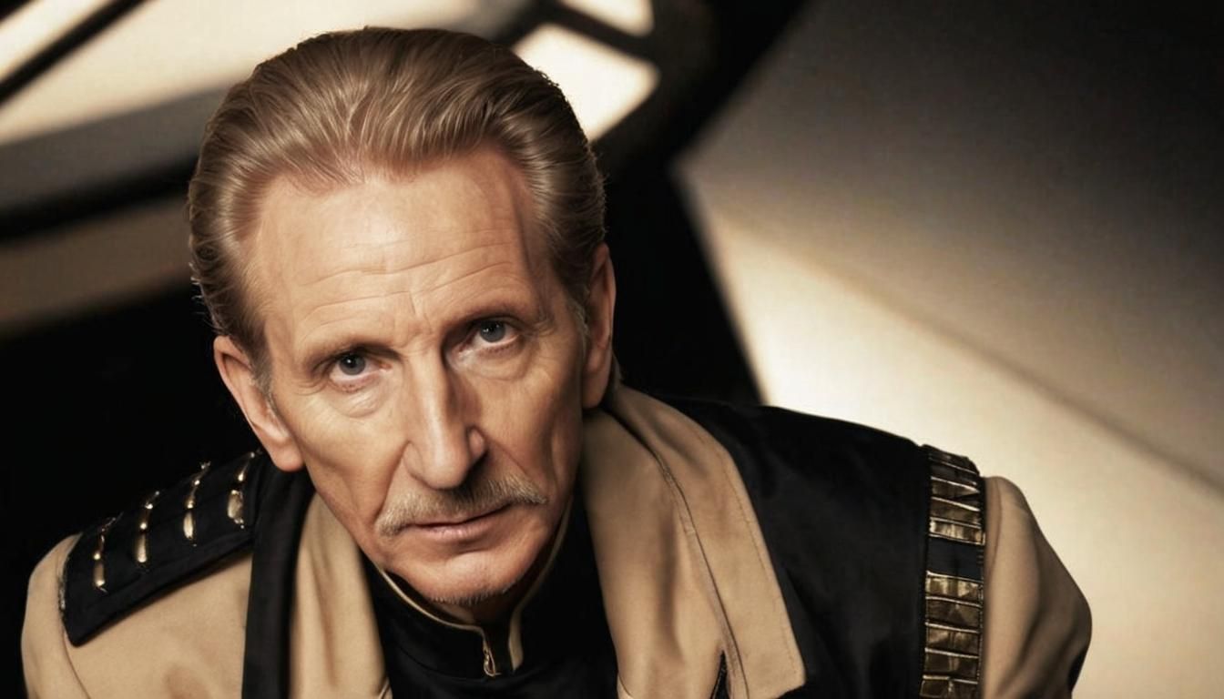 Odo in Star Trek Uniform, Photorealistic Close-Up