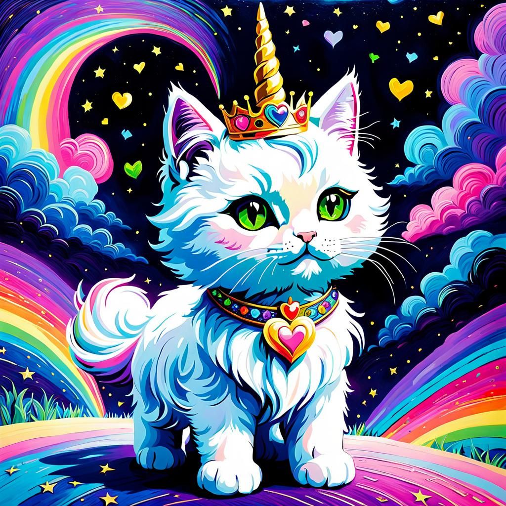 Regal Cyberpunk Feline Goddess