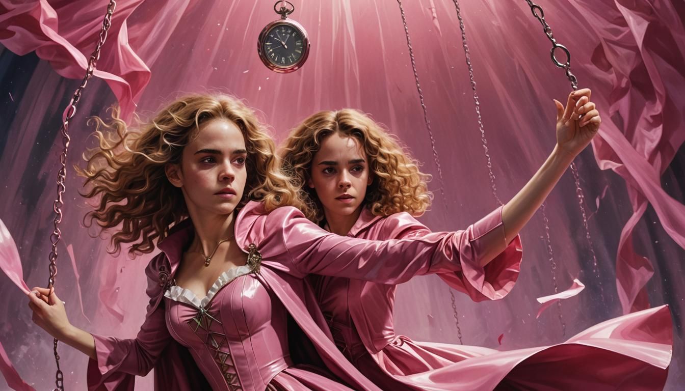 Hermione Granger in Latex and Cape Hypnotizes a Sissy in a F...