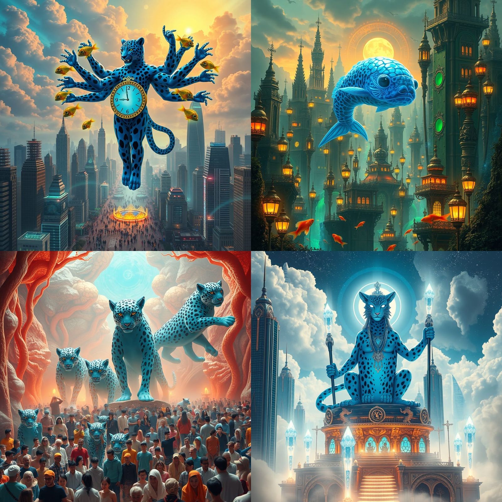 City of Blue Leopard Gods: A Celestial Shaman Dream