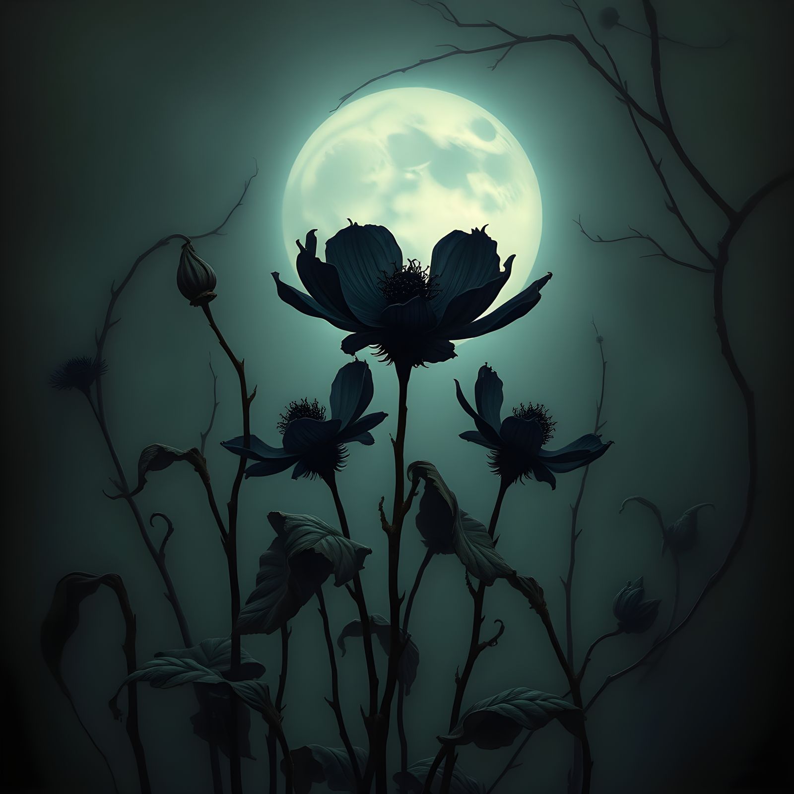 Artificial Black Plants