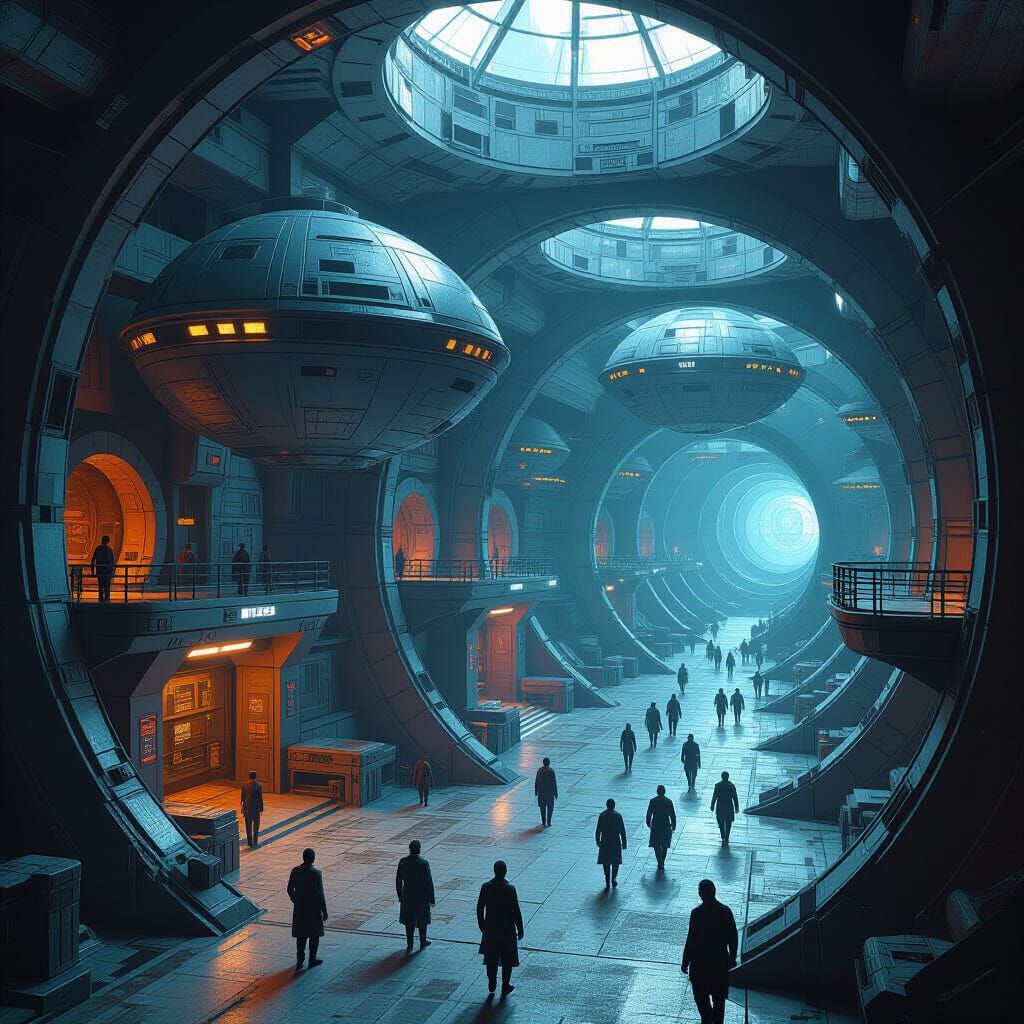 Dystopian Space Station Prison: Outer Rim Gladiatorial Arena