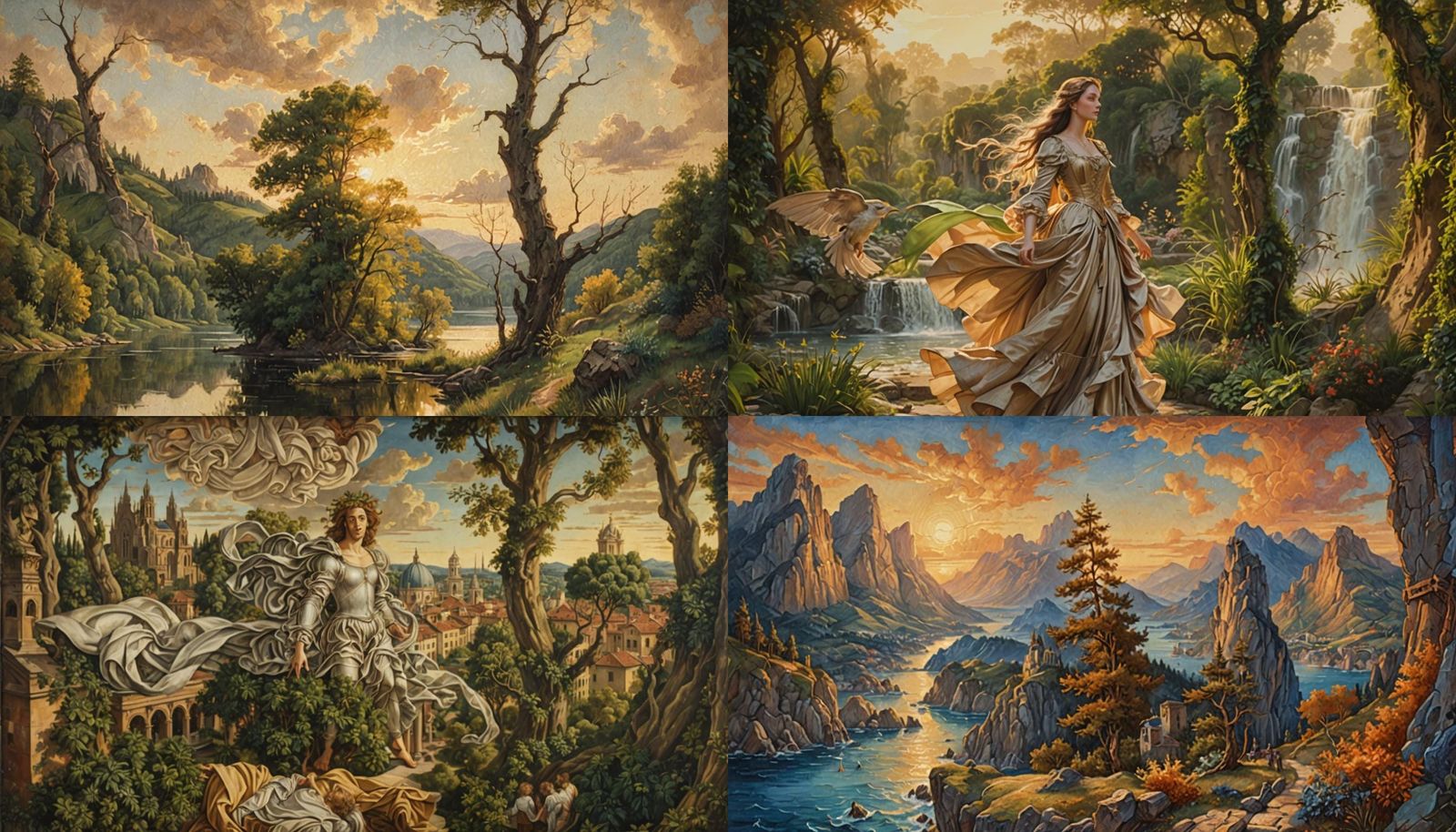 Renaissance Masterpiece in Dreamcore Style