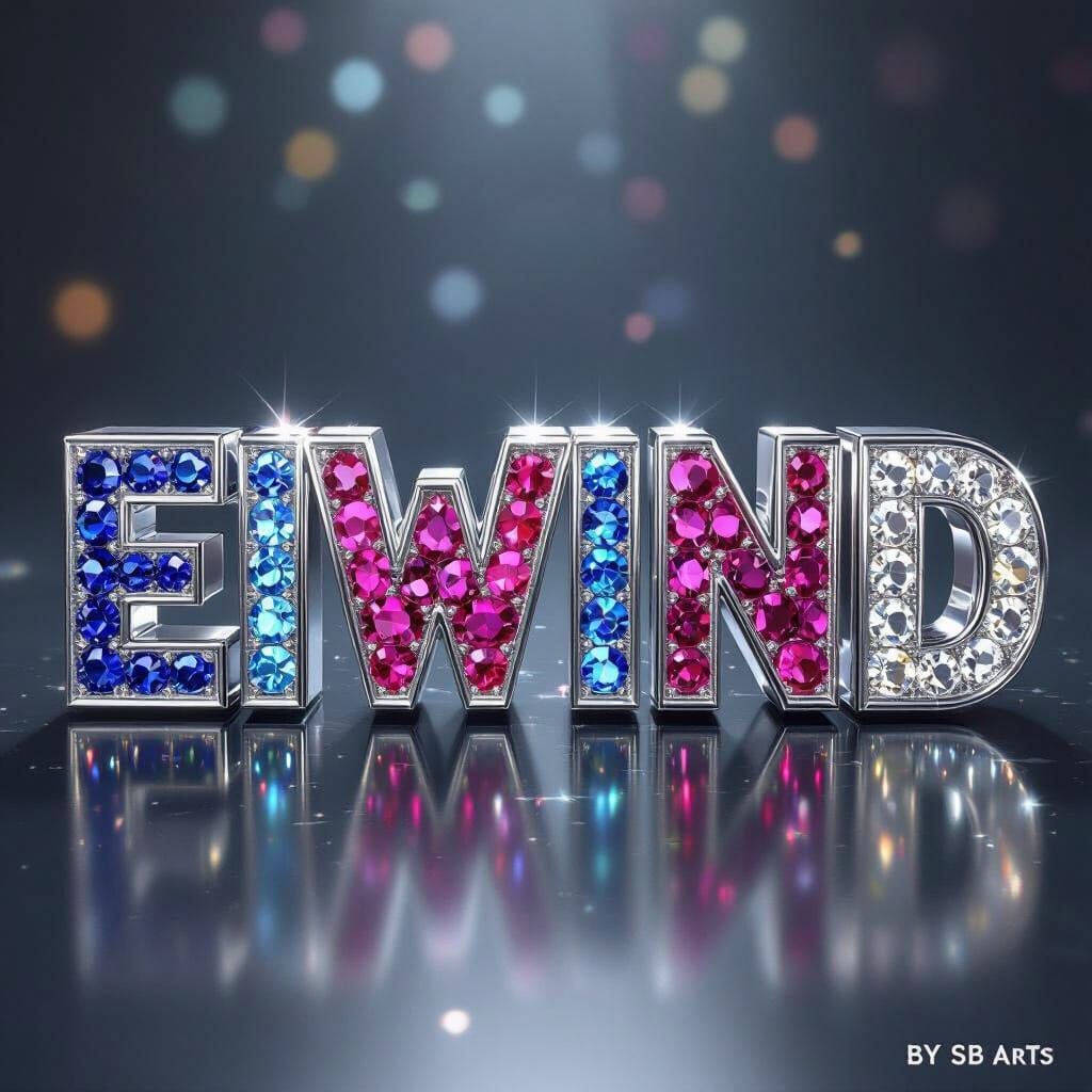 Gemstone Letters in a Luxurious 3D Render