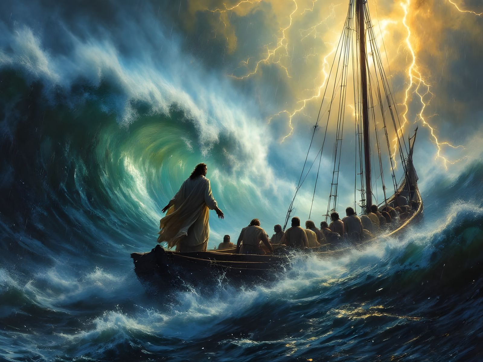 And He Rebuked the Storm: "Silence! Be Still!" And it was Still.