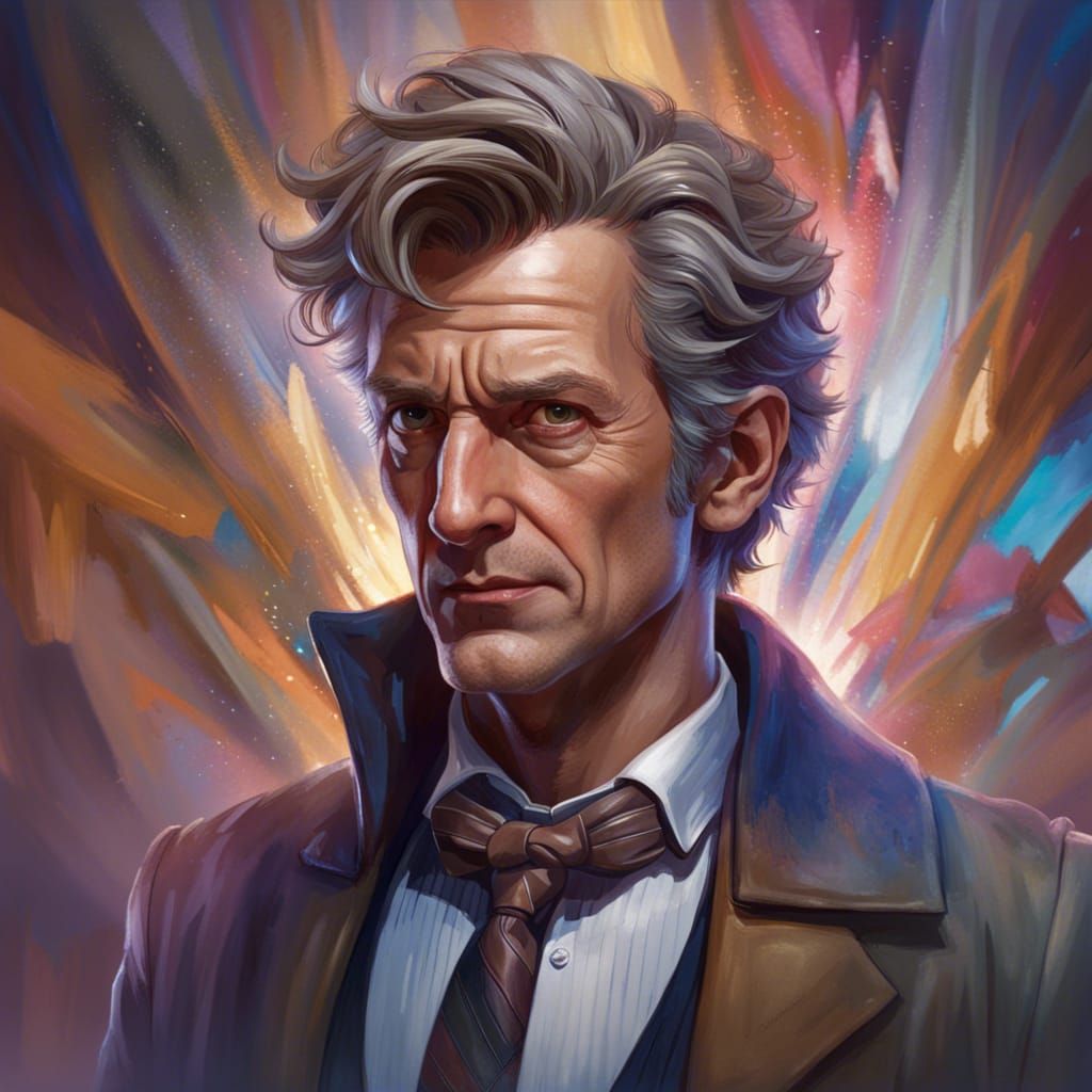 Doctor Who Portrait in Art Nouveau Style