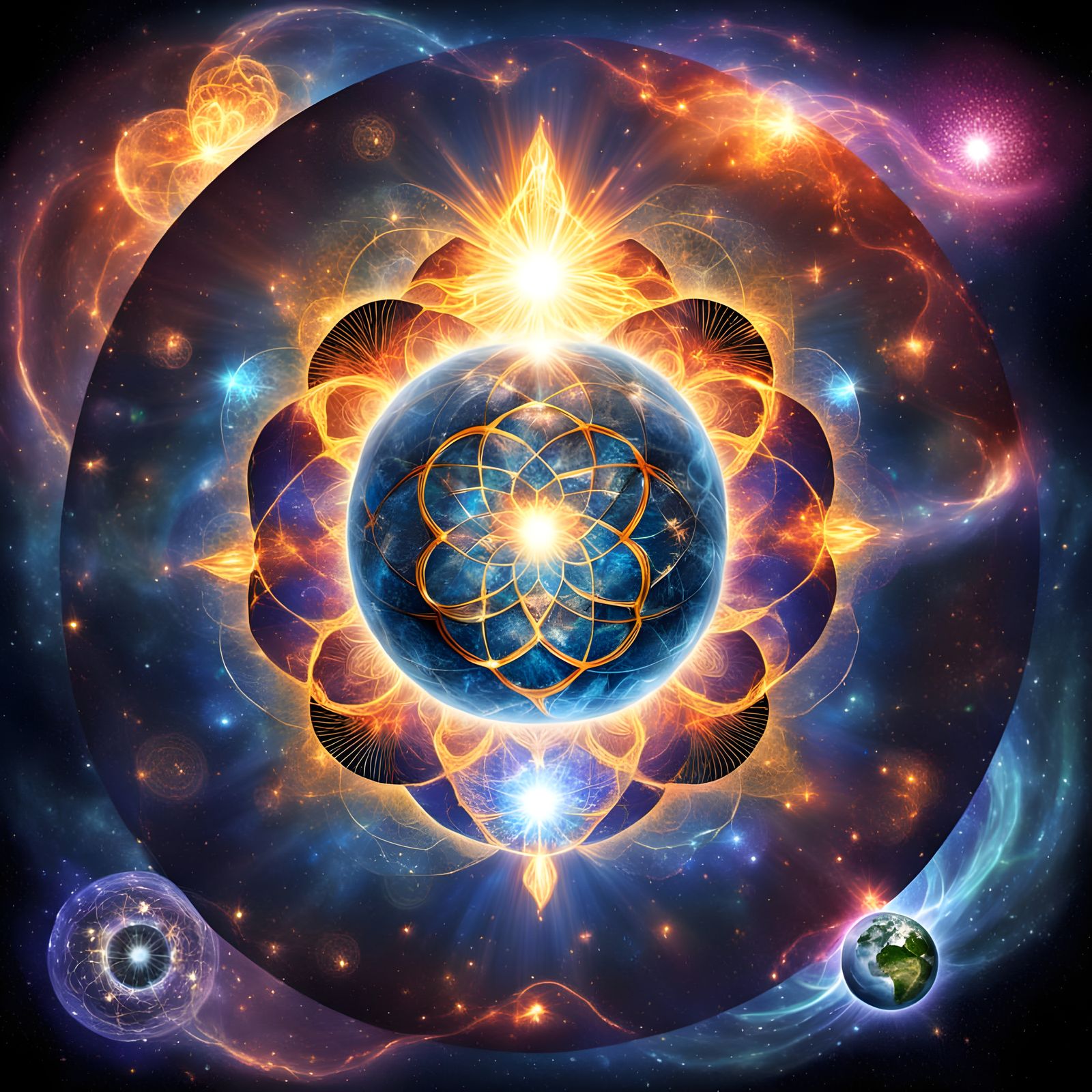 Earth's Evolution into Higher Dimensions: A Digital Scene