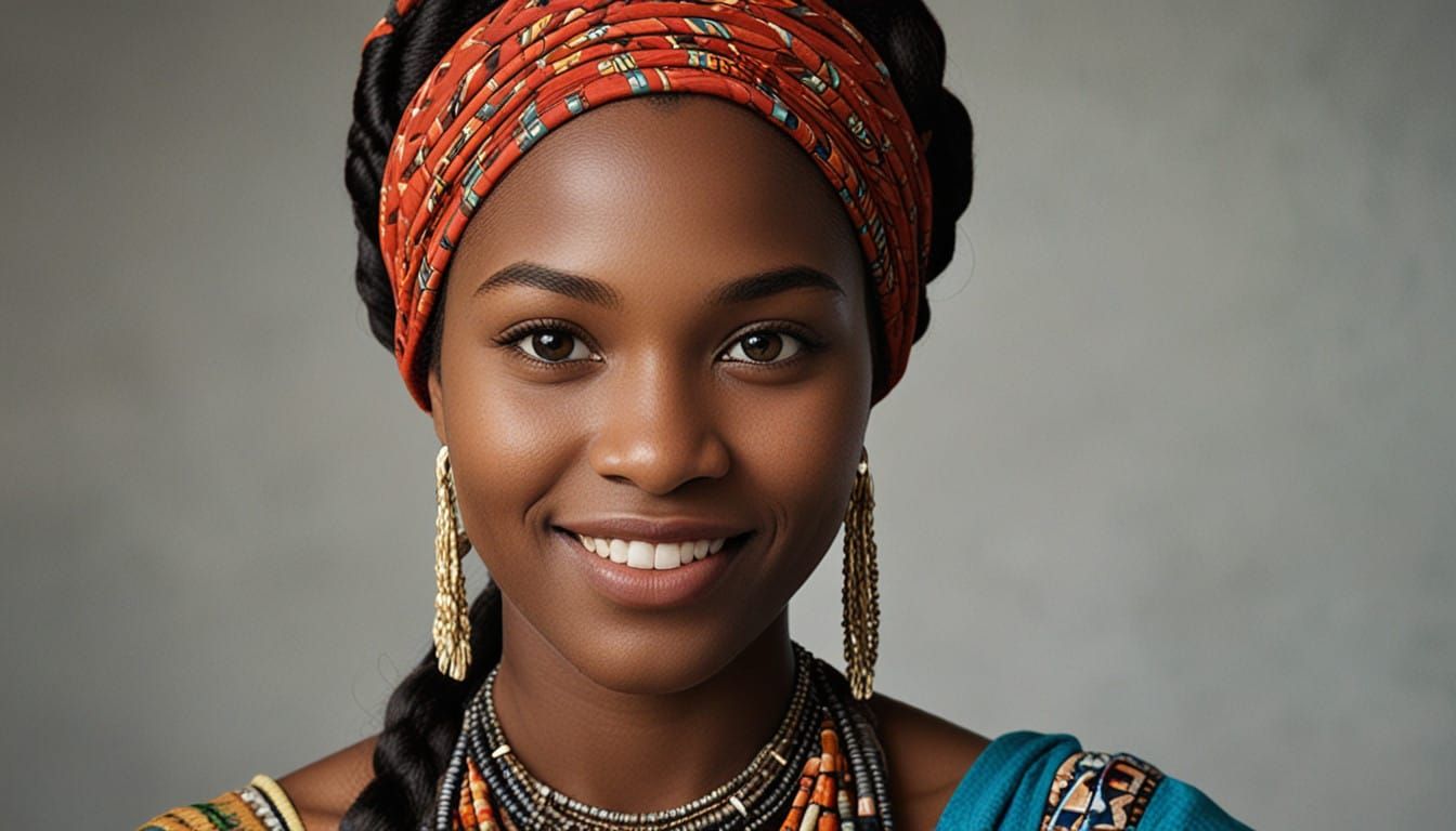 African Beauty in Traditional Splendor