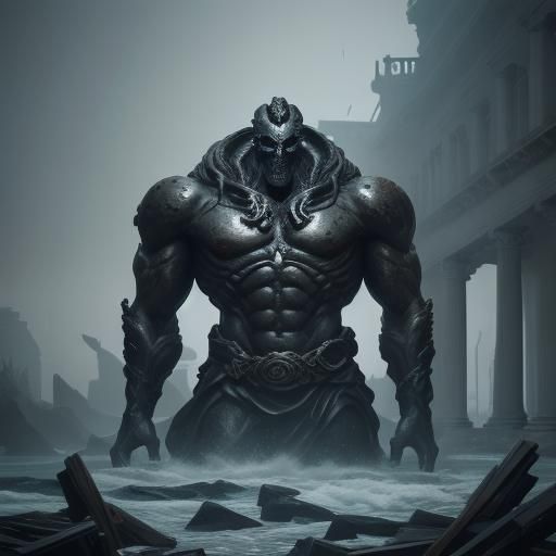 Giant Spiders in Coffee Shop: Hyperdetailed Black and White