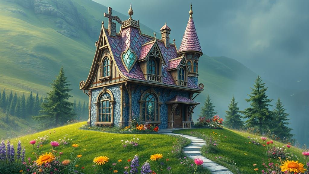 Fairytale Gemstone House on Emerald Hill