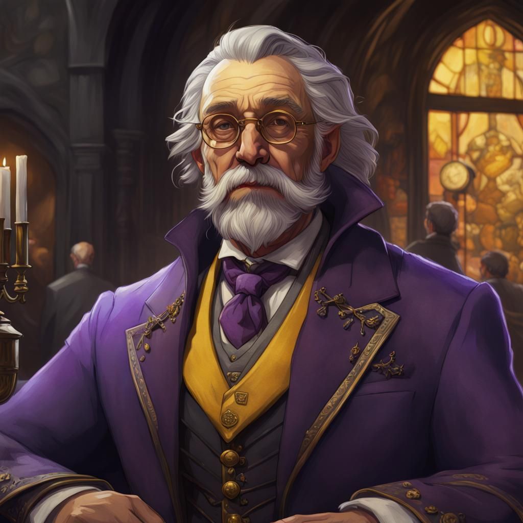 Noble Banker in Dark Fantasy Art Style