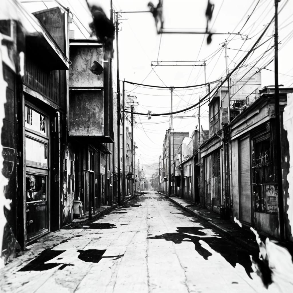 Haunting Urban Decay in Stark Black and White