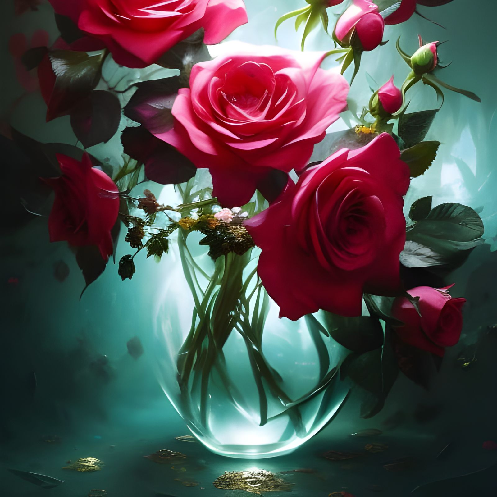Roses are red..