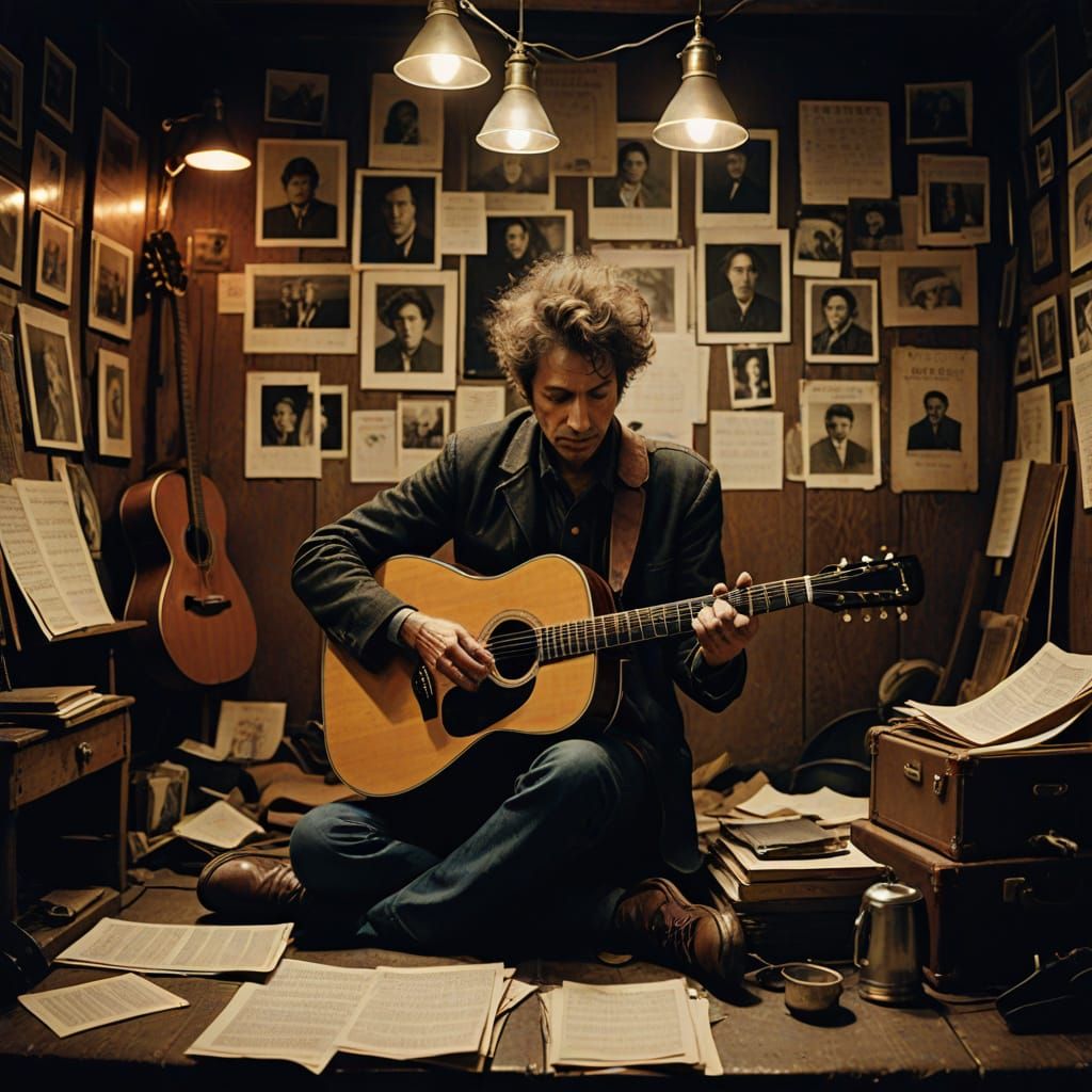 Musician's Attic: Vintage Guitar and Sheet Music