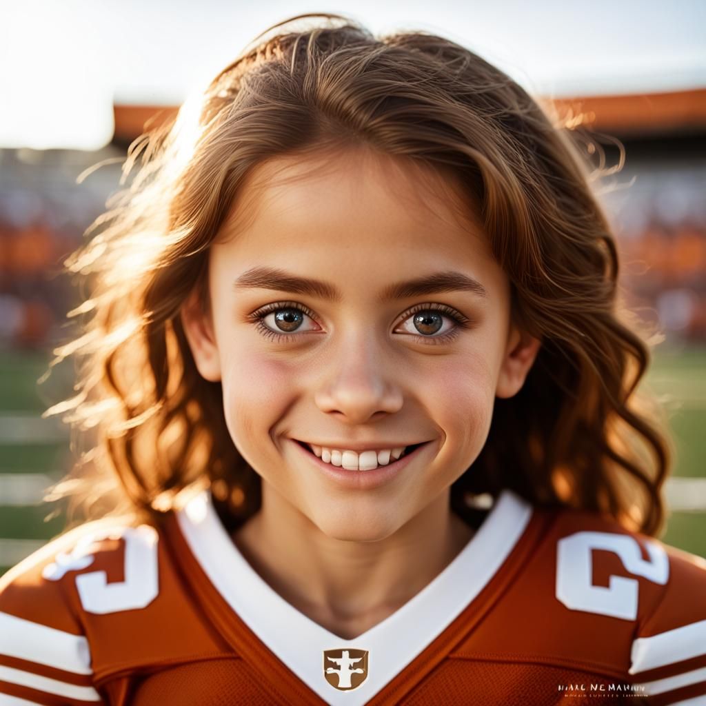 A smiling girl