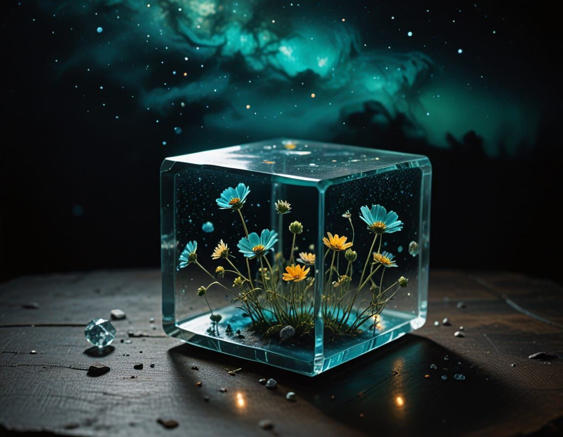Surreal Cosmic Vision in Glass and Cosmos