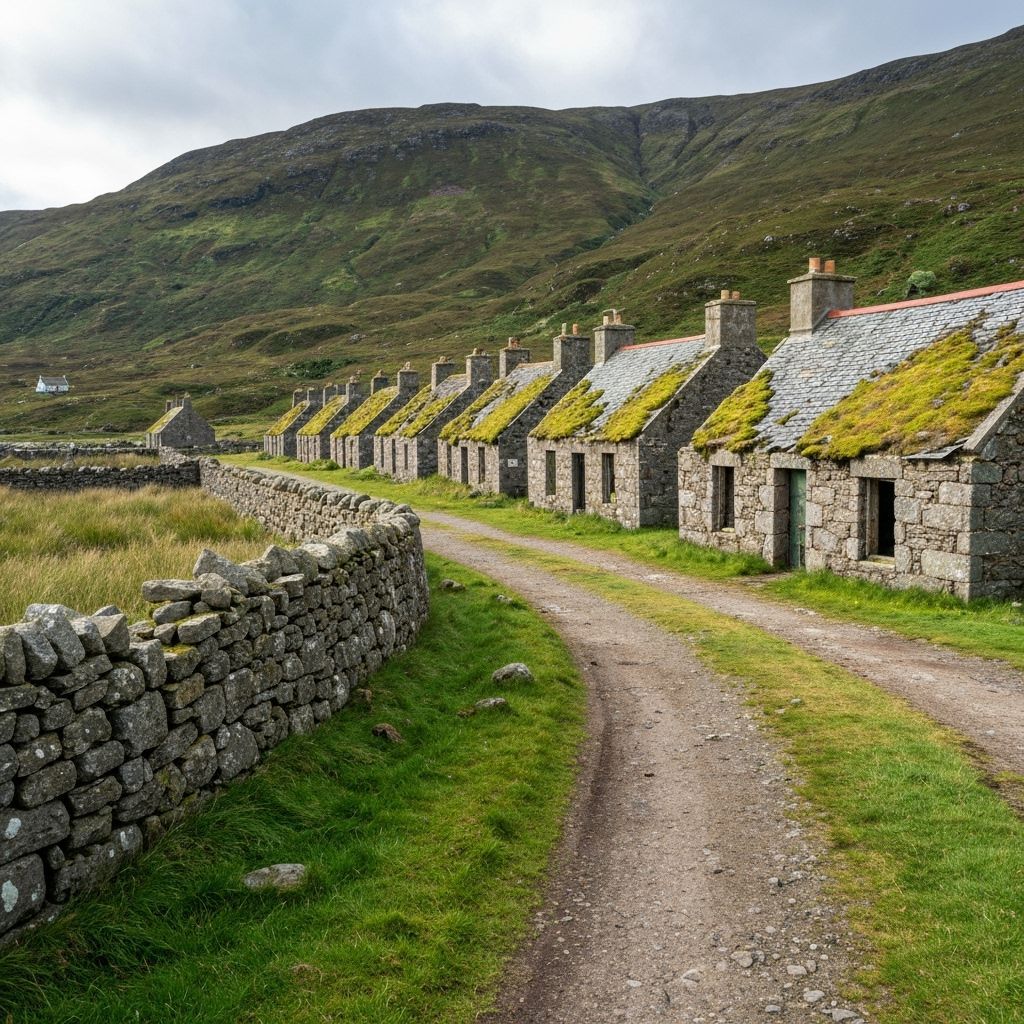 Abandoned Cottages of Hirta Island, Scotland