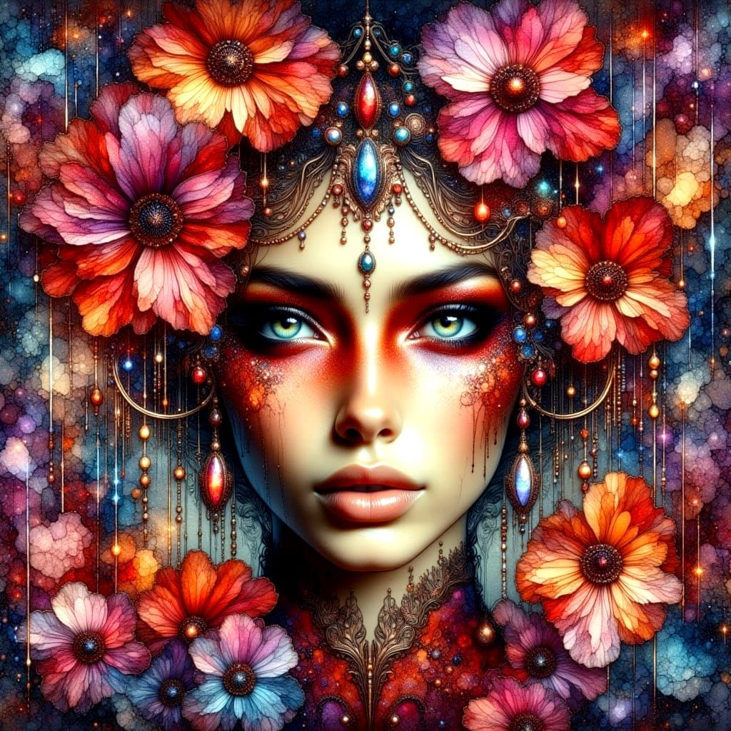 Surreal Ethereal Dreamscape in Vibrant Colors