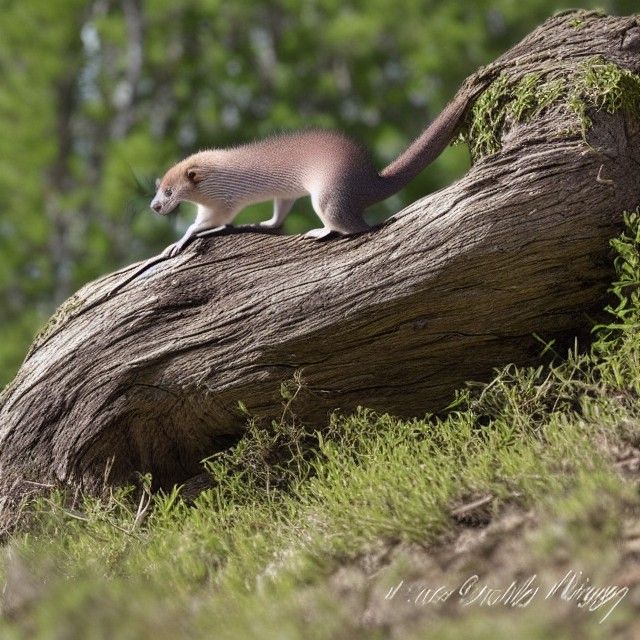 Gnarly Weasel Generated by AI