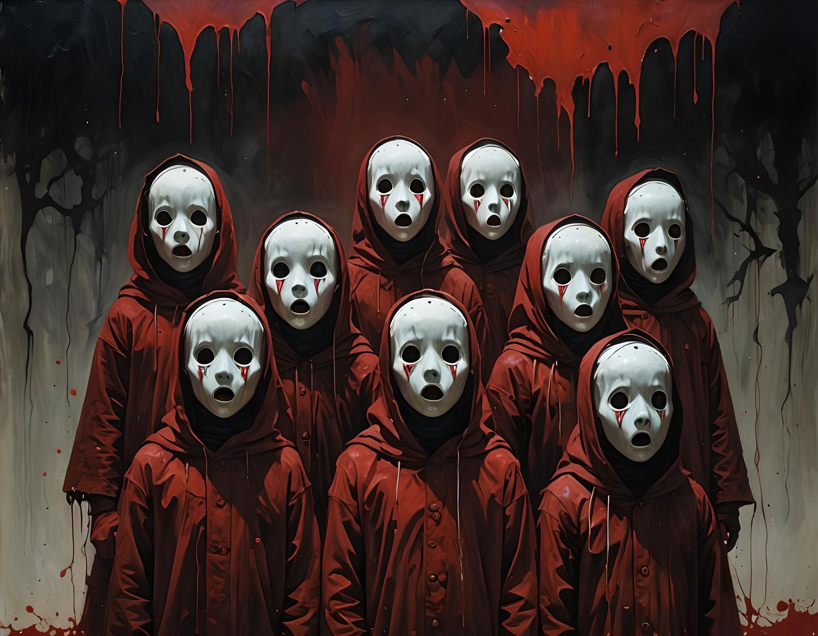 Sinister Ghosts in Dramatic Matte Painting