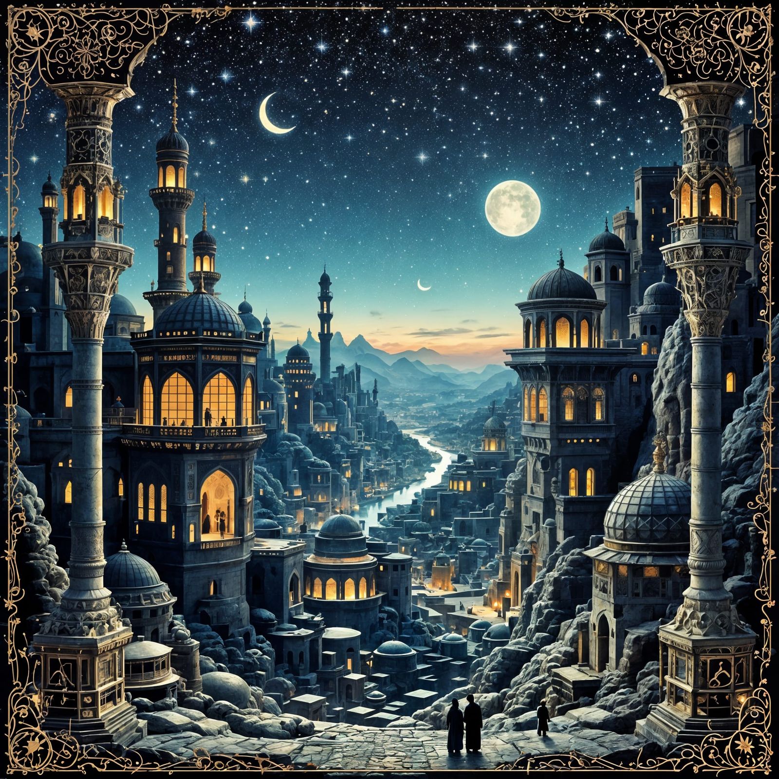 Omani-Jordanian Fusion Inspired by Arabian Nights