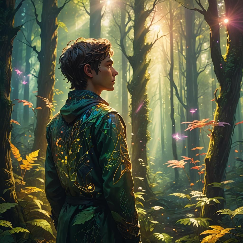 Lush Forest Edge: Fantasy Concept Art