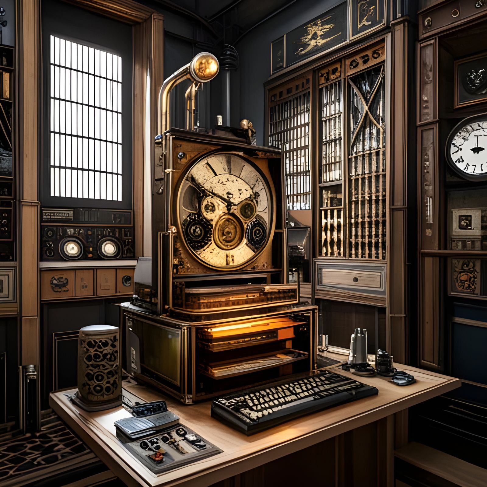 Steampunk computer