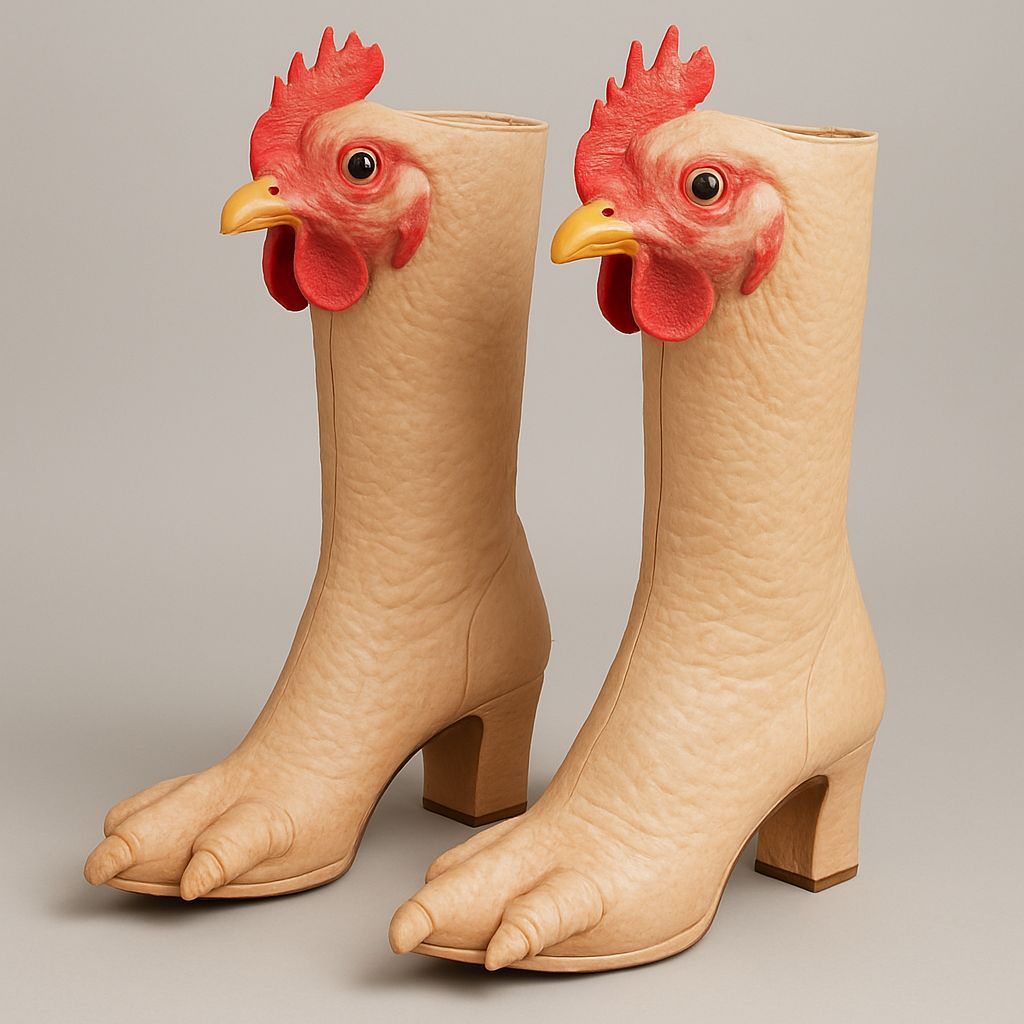 Fancy Chicken Boots in Vibrant Colors