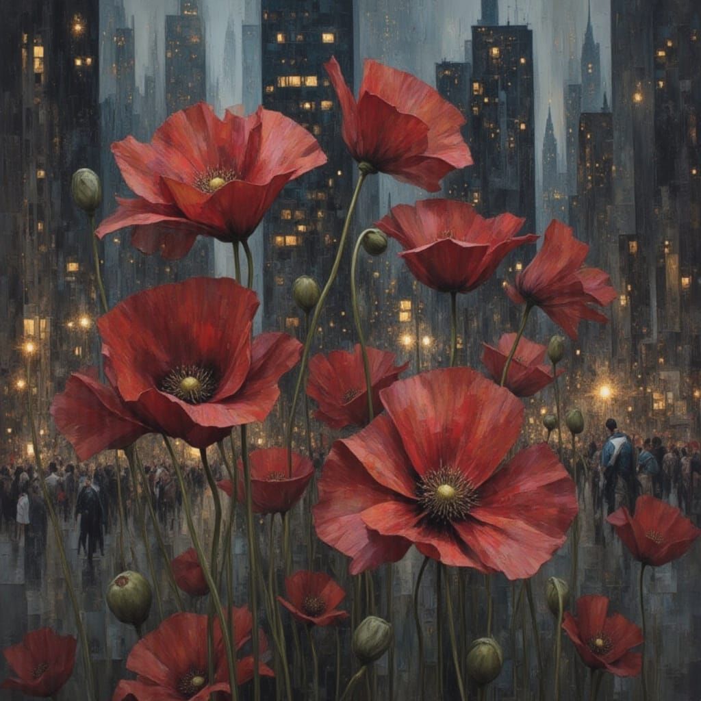 Mystical Figure in Earth and Rose Tones