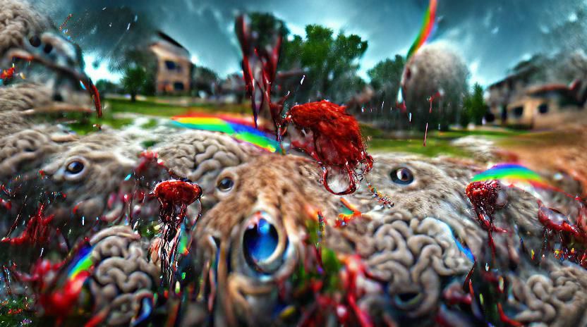 Psychedelic Bunny Brainwash in Photorealistic 3D