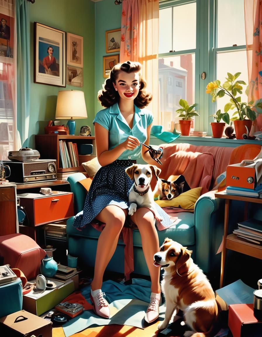 Marjorie and her brood