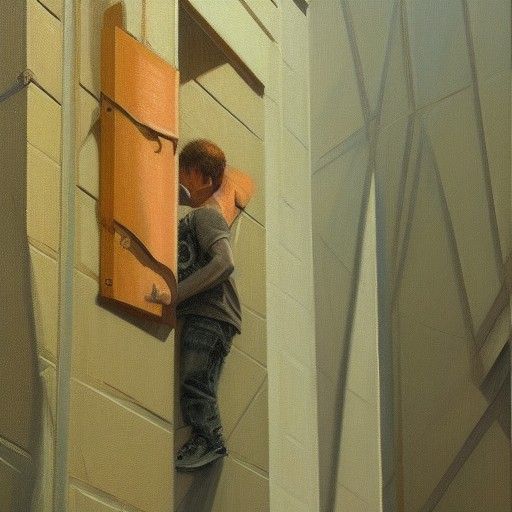 Eerie Figure in Oil Painting Style