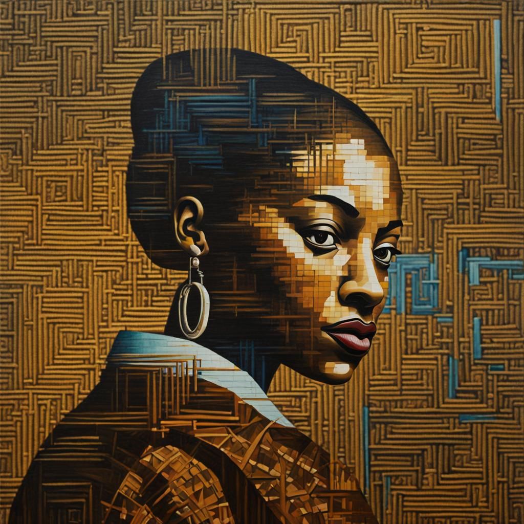 Elegant Teacher Inspires Students in Classroom Scene