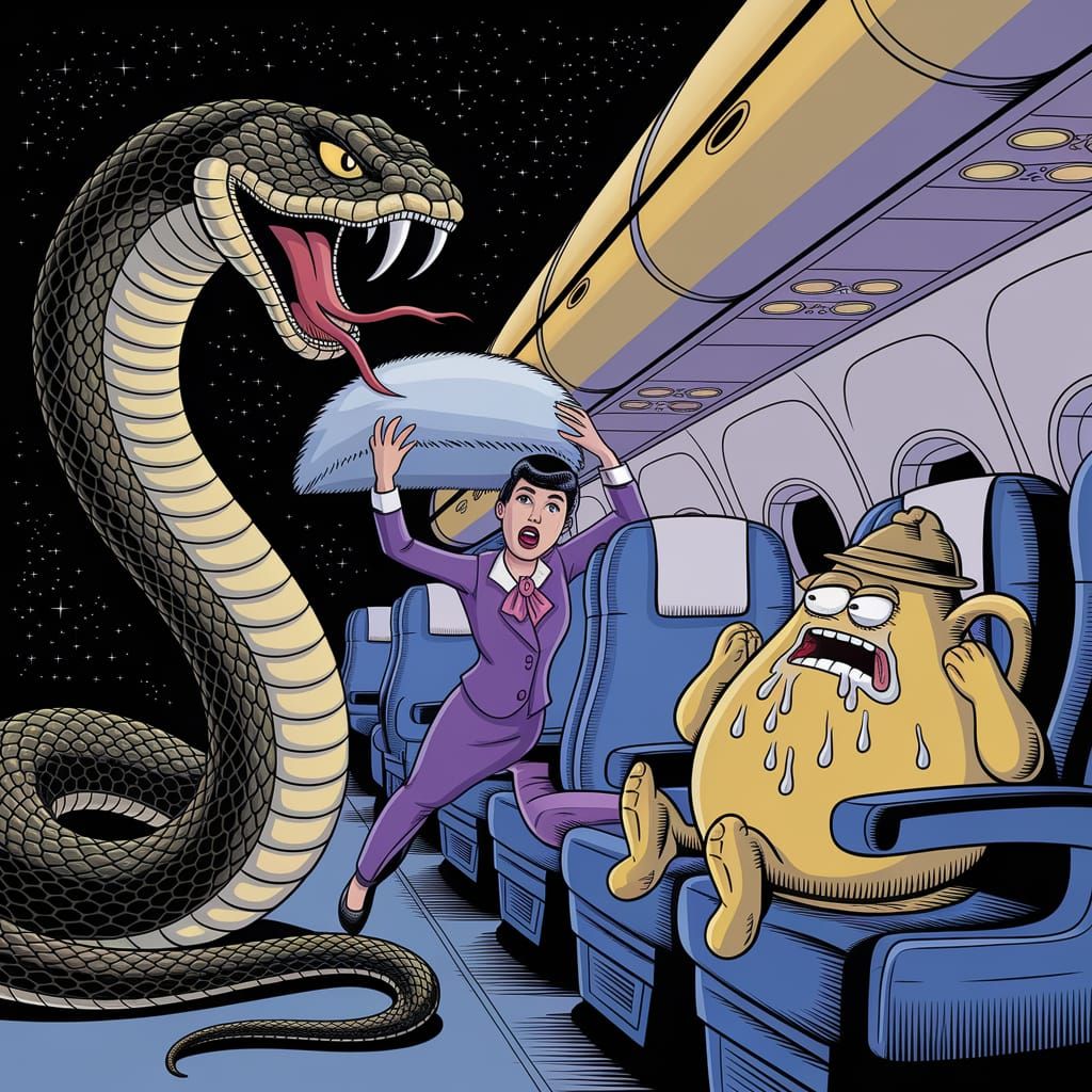 Giant Snake on Airplane Terrifies Passengers