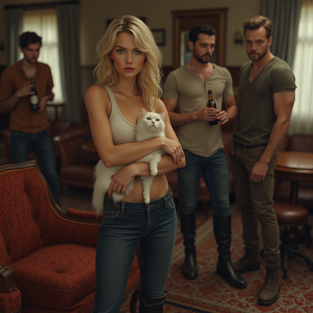 Sophisticated Luxury Meets Edgy Contrast in Cyberpunk Oasis