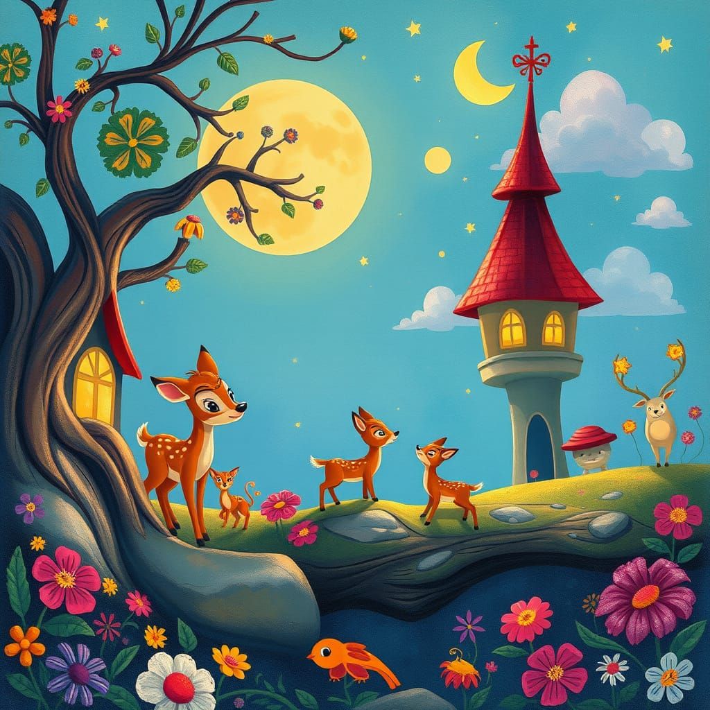 Enchanted Disney Dreamscapes in Whimsical Colors