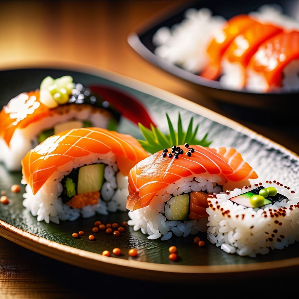 Delicious Sushi in Japan Food Photography
