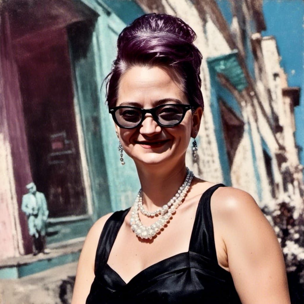 Holly Golightly in Breakfast at Tiffany's Style