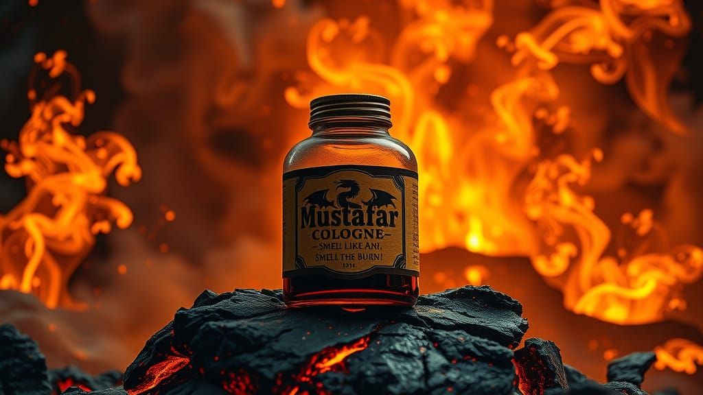 Volcanic Cologne in a Cinematic Film Style