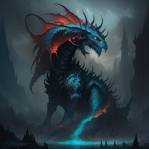 Cute Terror Gremlin in Detailed Matte Painting