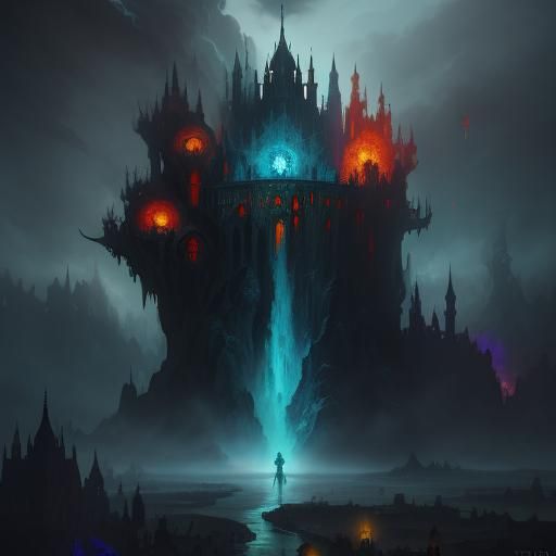 Cute Terrifying Gremlin in Detailed Matte Painting