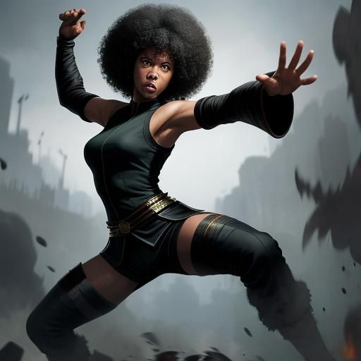 Kung Fu Fighter with Leg Warmers in Sinister Style