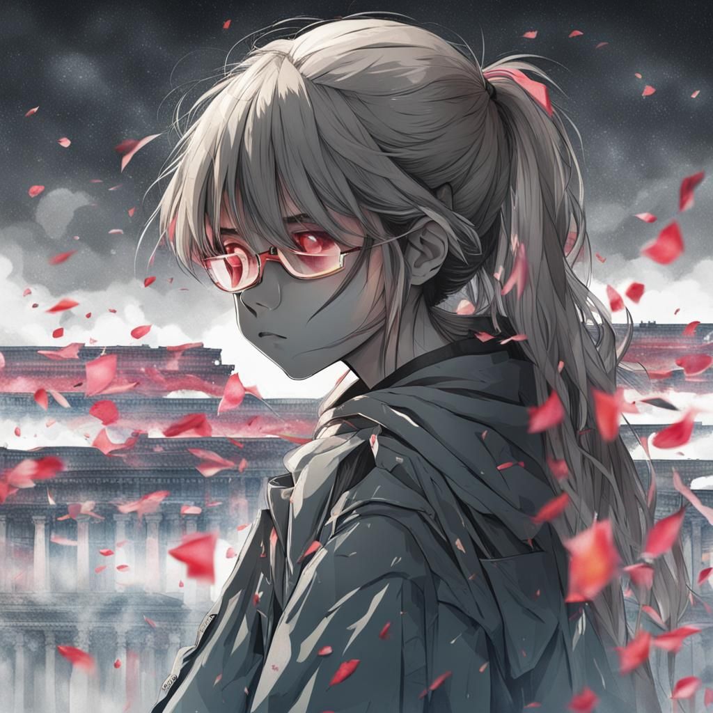 Portrait of a Girl with One Eye Impairment