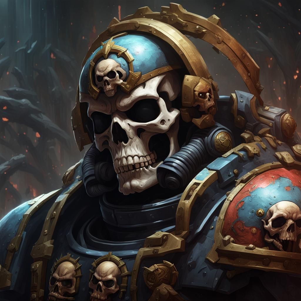 Warhammer 40K Space Marine Mortis Portrait