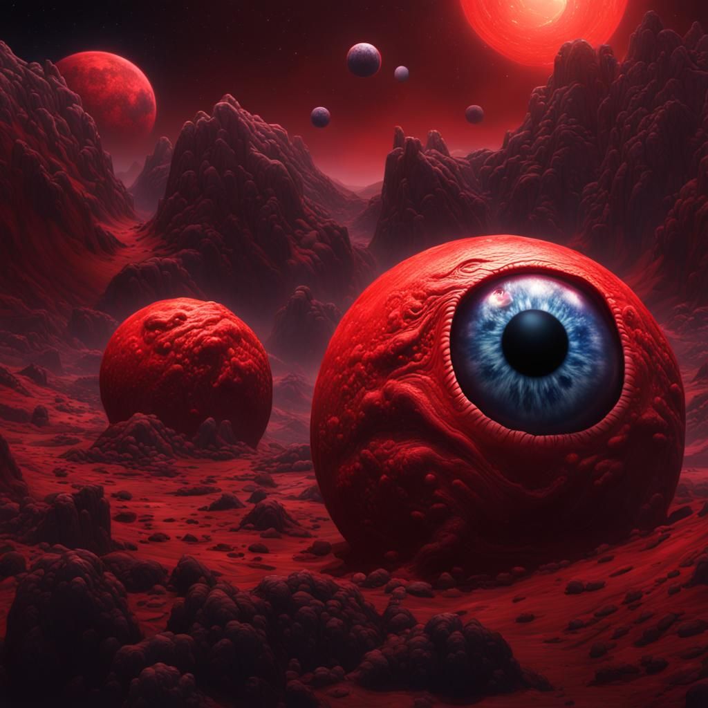 Red Eyeball Planets and Screaming Mouths in the Night