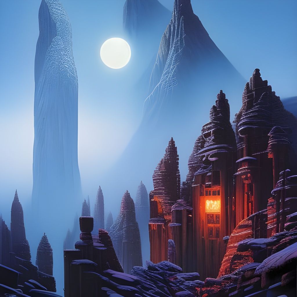 Epic Horror Landscape Inspired by Lovecraft