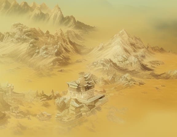 Fantastical Chinese Landscape Art: 8K Resolution