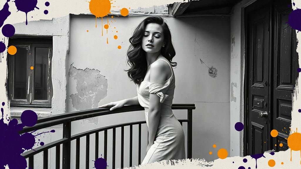 Surreal Urban Portrait in Cyberpunk Aesthetic