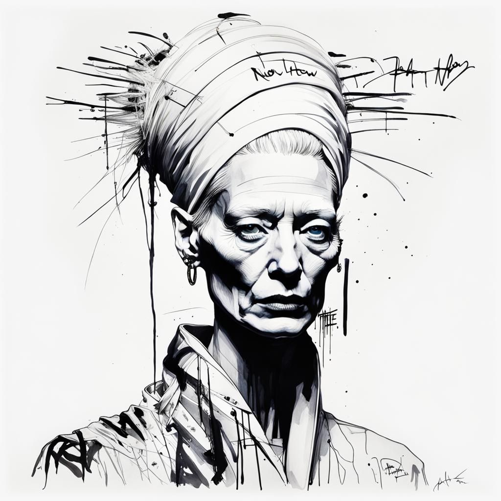 Hood by Air detail

Ralph Steadman’s depiction of Tilda Swin...