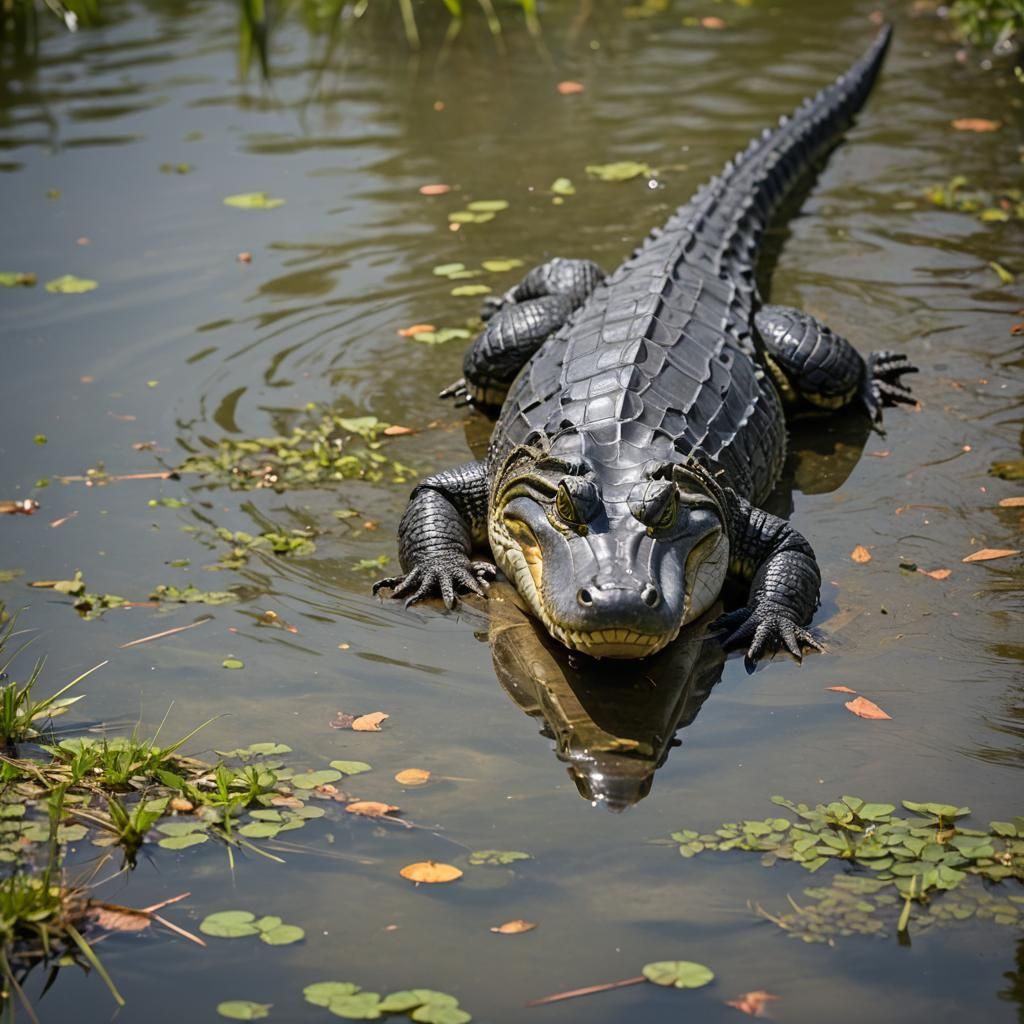 Alligator Portrait in Natural Light